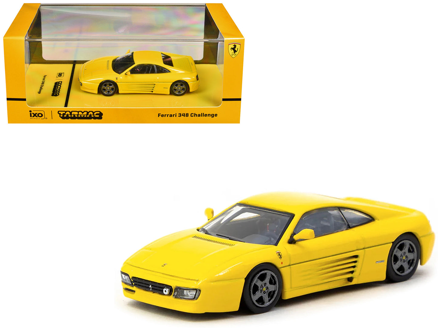 Ferrari 348 Challenge Yellow "Road64" Series 1/64 Diecast Model Car by Tarmac Works free shipping USA