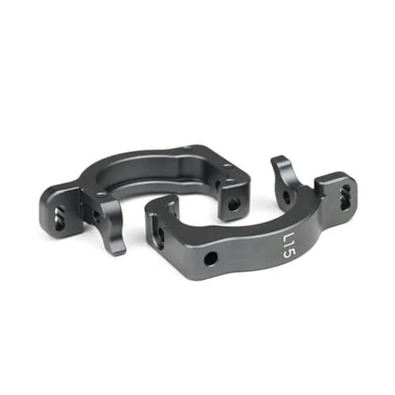 Tekno RC 9142A – Spindle Carriers (L/R, aluminum, 15 degree, EB/NB48 2.1)