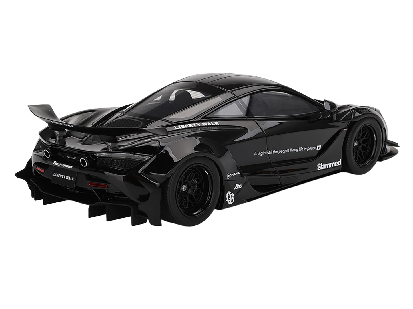 McLaren 720S "LB-Works" Black "Tokyo Auto Salon 2024" 1/18 Model Car by Top Speed