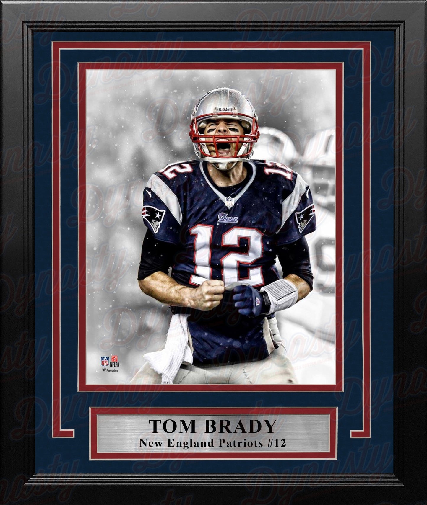 Tom Brady Scream Spotlight New England Patriots 8" x 10" Framed Football Photo