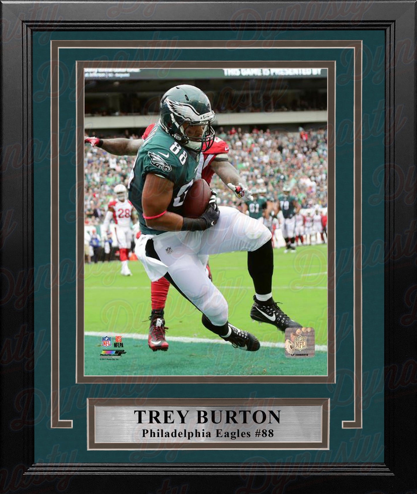 Trey Burton Touchdown Catch Philadelphia Eagles Framed Football Photo