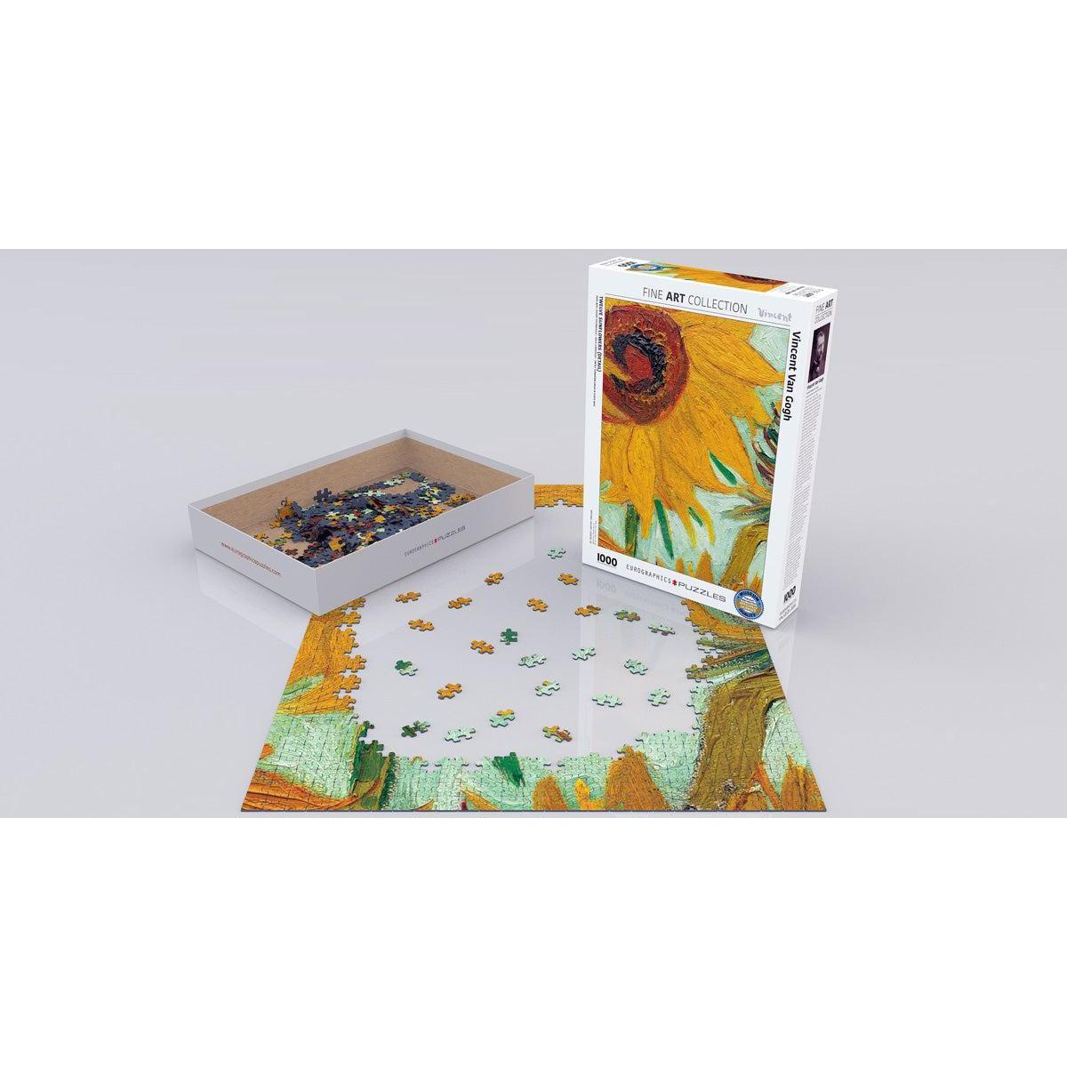 Twelve Sunflowers (Detail) 1000 Piece Jigsaw Puzzle Eurographics