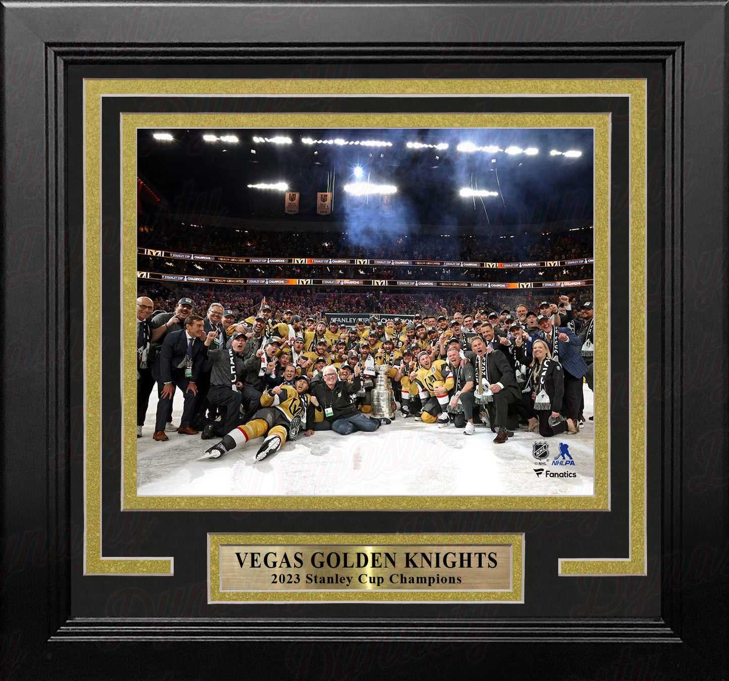 Vegas Golden Knights 2023 Stanley Cup Champions Team Celebration 8" x 10" Framed Hockey Photo