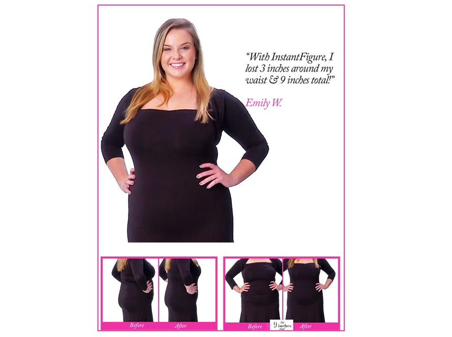 InstantFigure Shapewear Curvy Hi-waist Double Control Slimming Panty WPY020C by InstantFigure INC