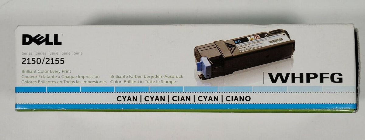 New, Pre-Owned - Dell 2150/2155 Cyan Toner Cartridge, WHPFG