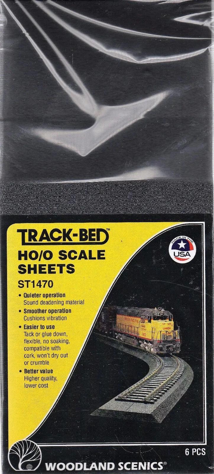 Woodland Scenics ST1470 HO/O Scale Track Bed Sheets 6 Pieces