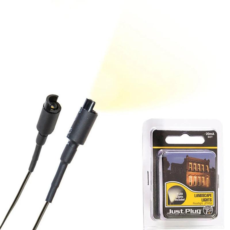 Woodland Scenics JP5958 Just Plug, LED Floodlight (2) All Scales