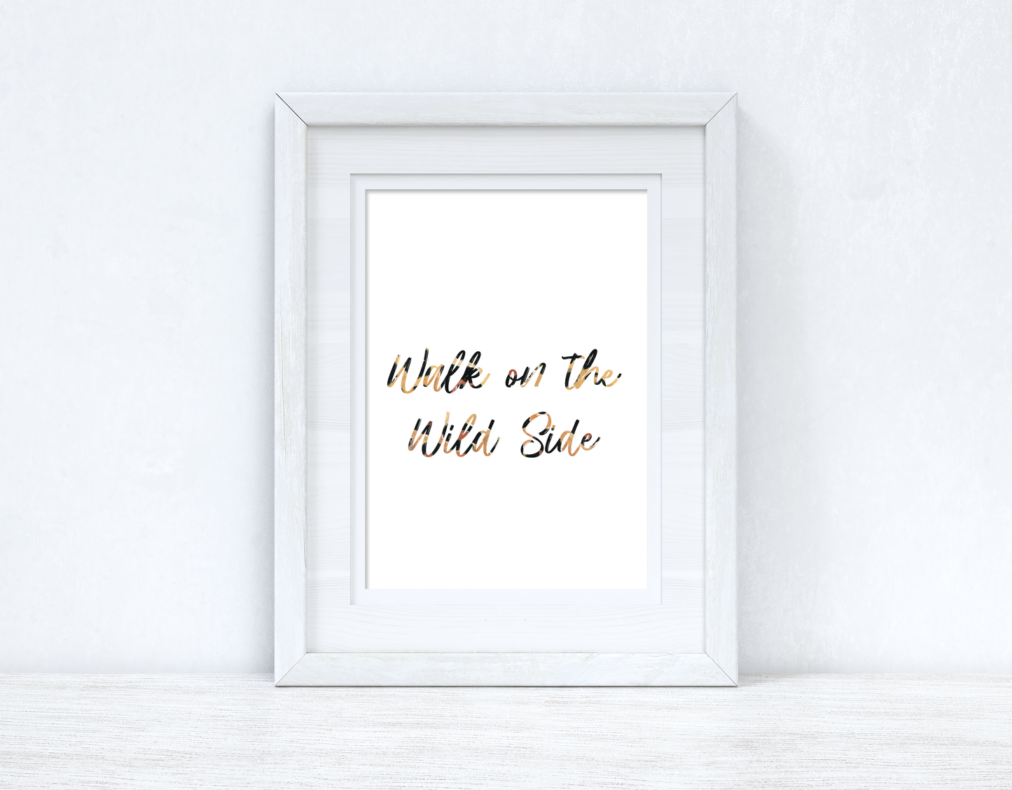 Walk On The Wild Side Animal Print Bedroom Home Simple Decor Wall Print by WinsterCreations™ Official Store