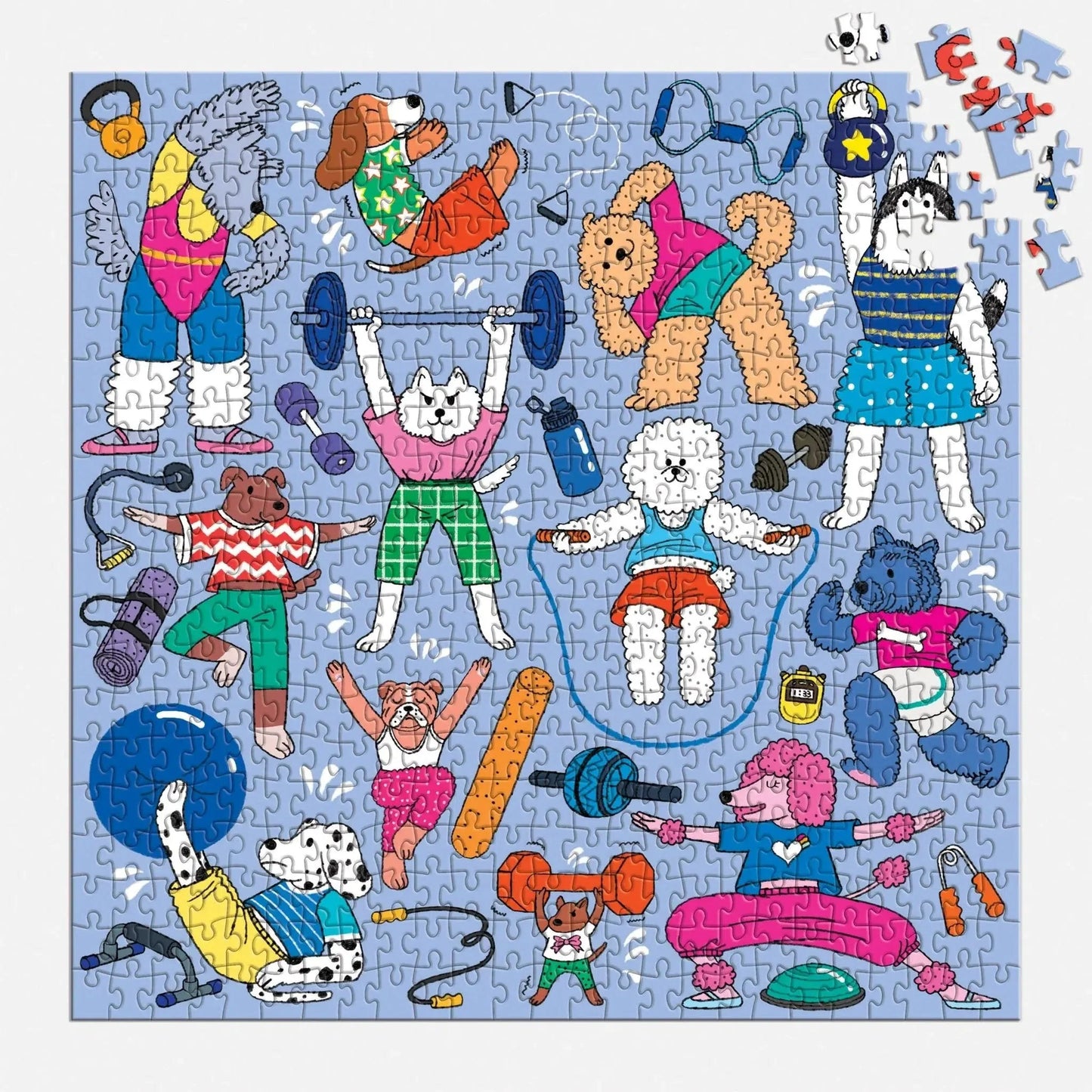 Well-Trained Dogs 500 Piece Jigsaw Puzzle Mudpuppy