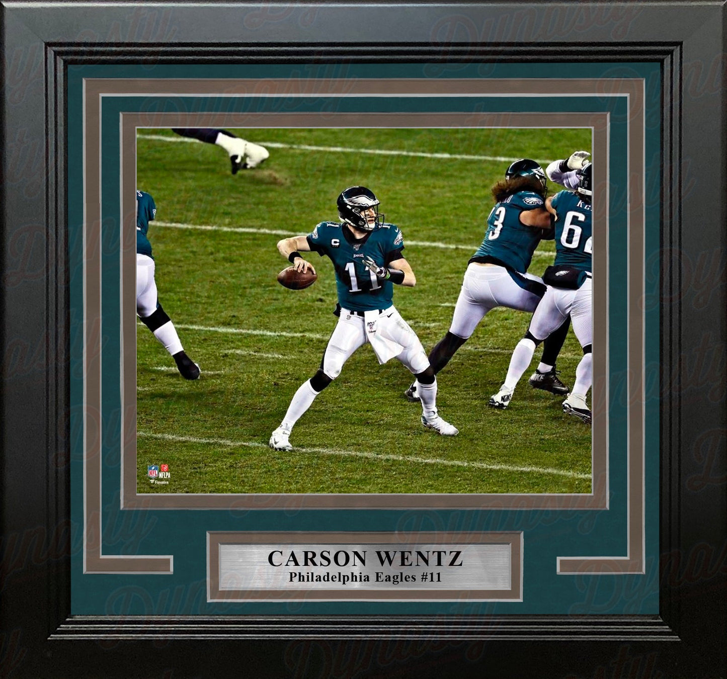 Carson Wentz in Action Philadelphia Eagles 8" x 10" Framed Football Photo