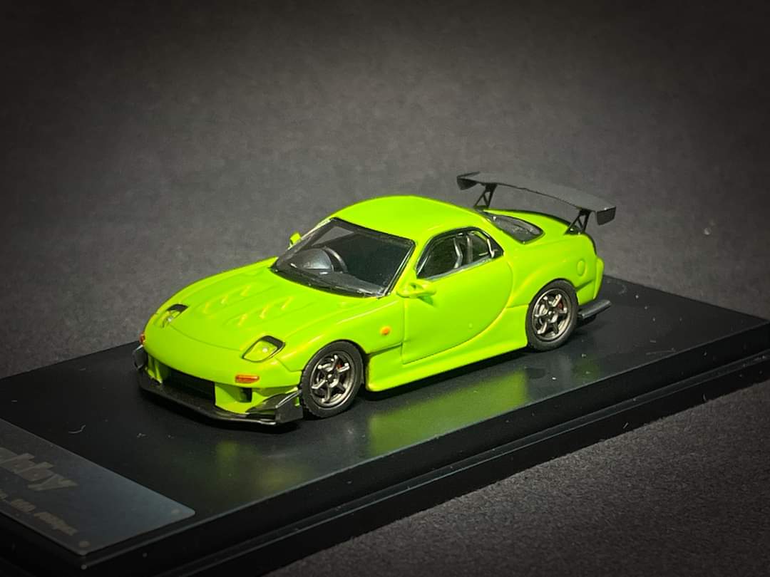 123 Hobby Mazda FD3S RX-7 in Apple Green 1:64