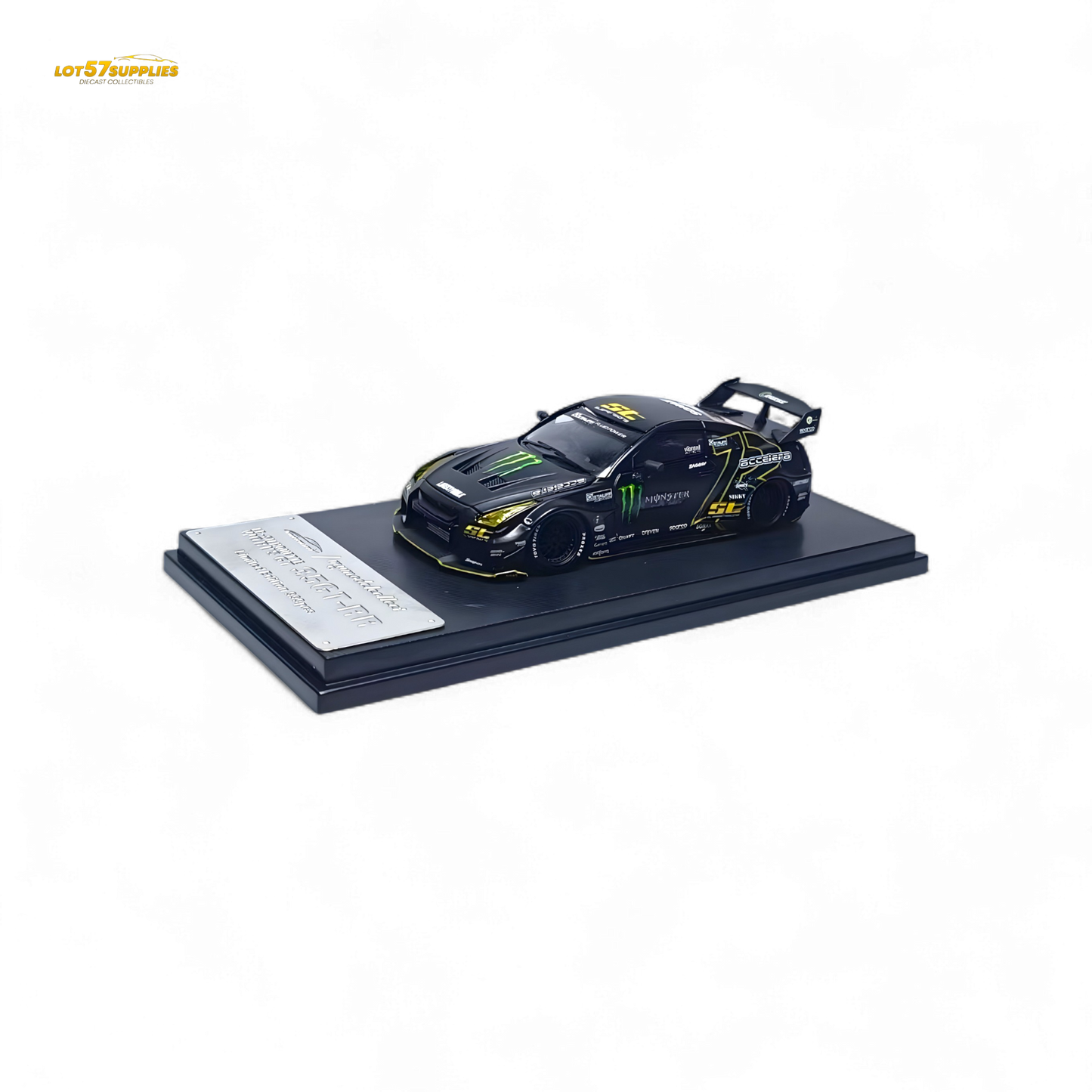 MC Nissan Skyline R35 GTR GT Matte Black Monster 1:64