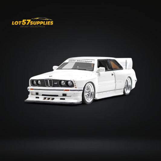 NA BMW E30 Wide-Body White 1:64