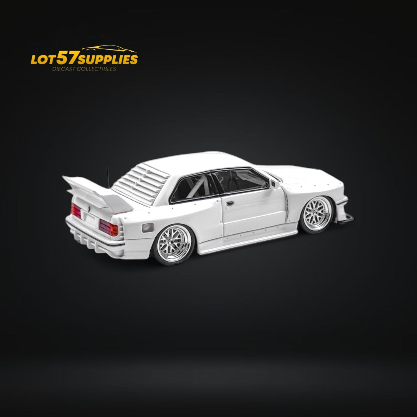 NA BMW E30 Wide-Body White 1:64