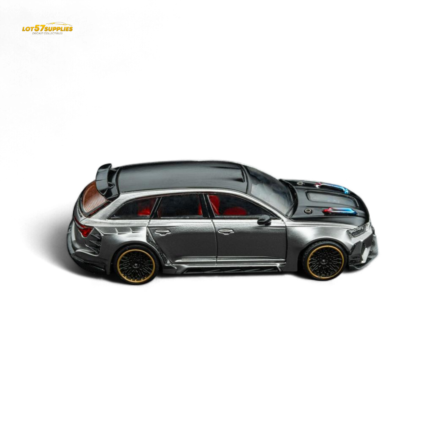 DCM Audi RS6 Wagon Silver/Gray 1:64