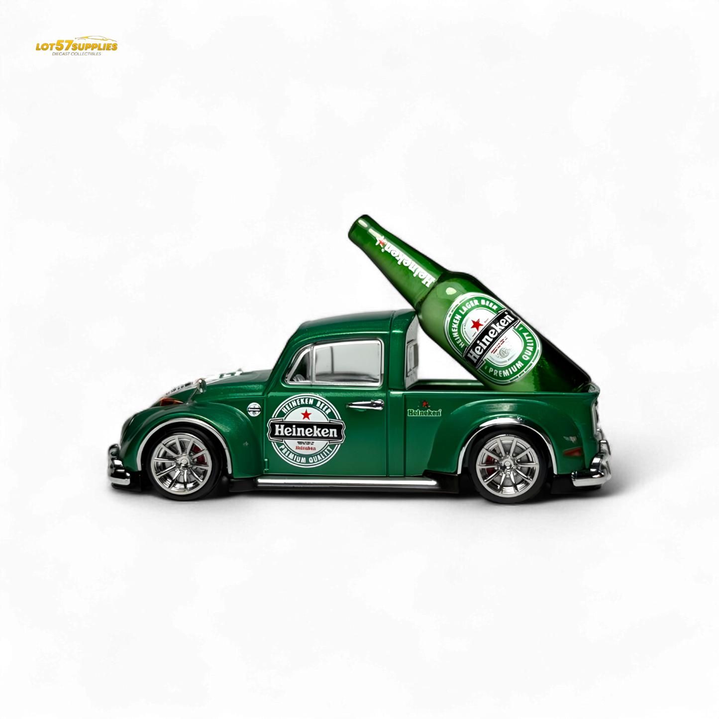 Liberty64 VW Beetle Pickup Heineken Livery 1:64