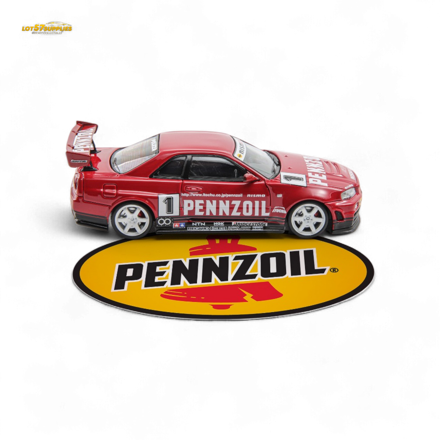 Fast Speed Skyline GT-R R34 Nismo Z-Tune Red 1:64