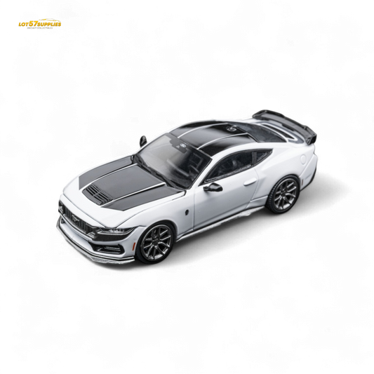 DCM Mustang Dark Horse Crystal White 1:64