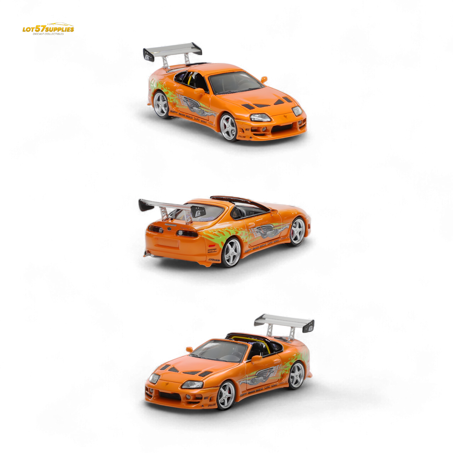 Fast Speed Supra Targa 4th Generation Bomex Version - FNF Orange Ordinary 1:64