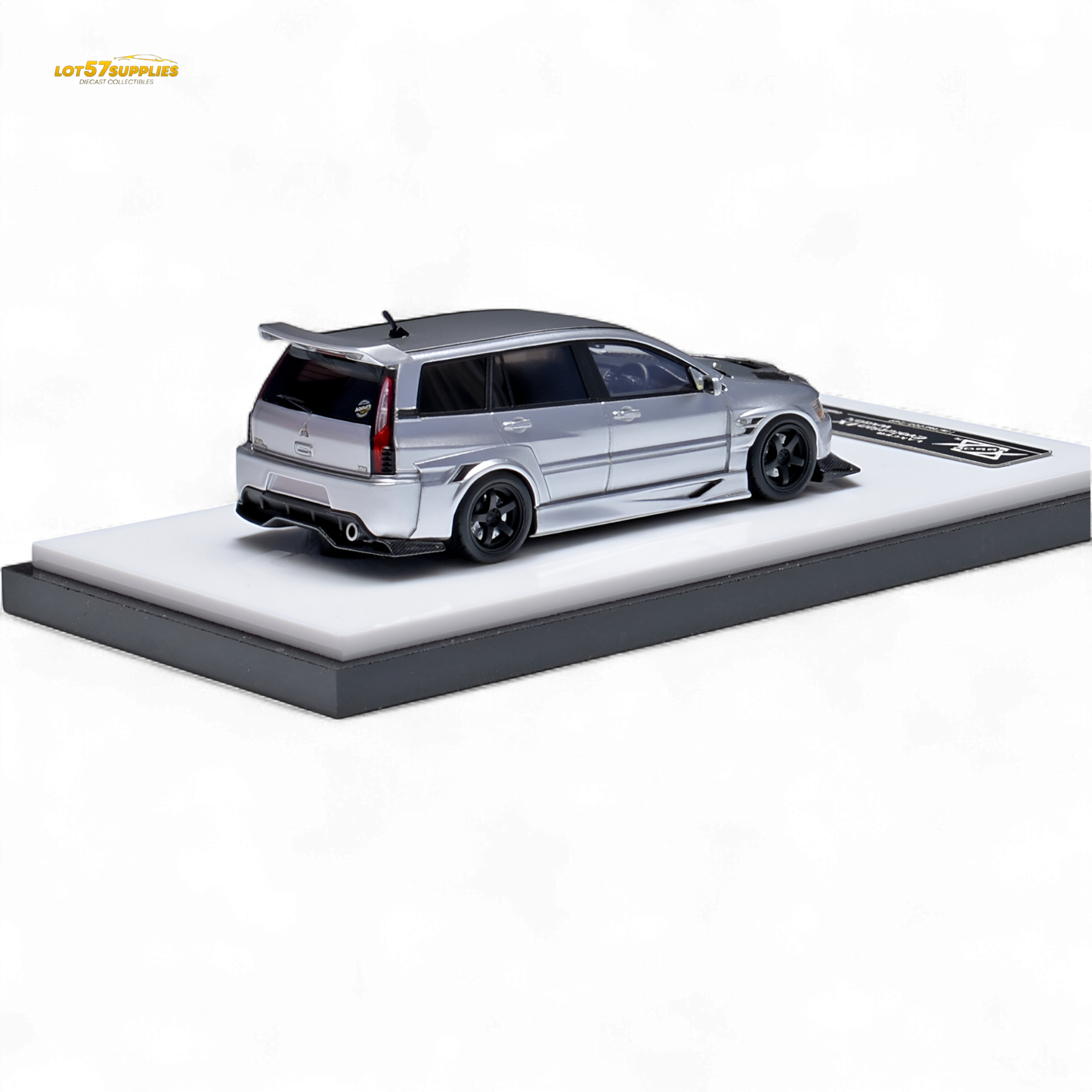 Error404 Mitsubishi Lancer EVO 9 IX Wagon - Glossy Silver 1:64