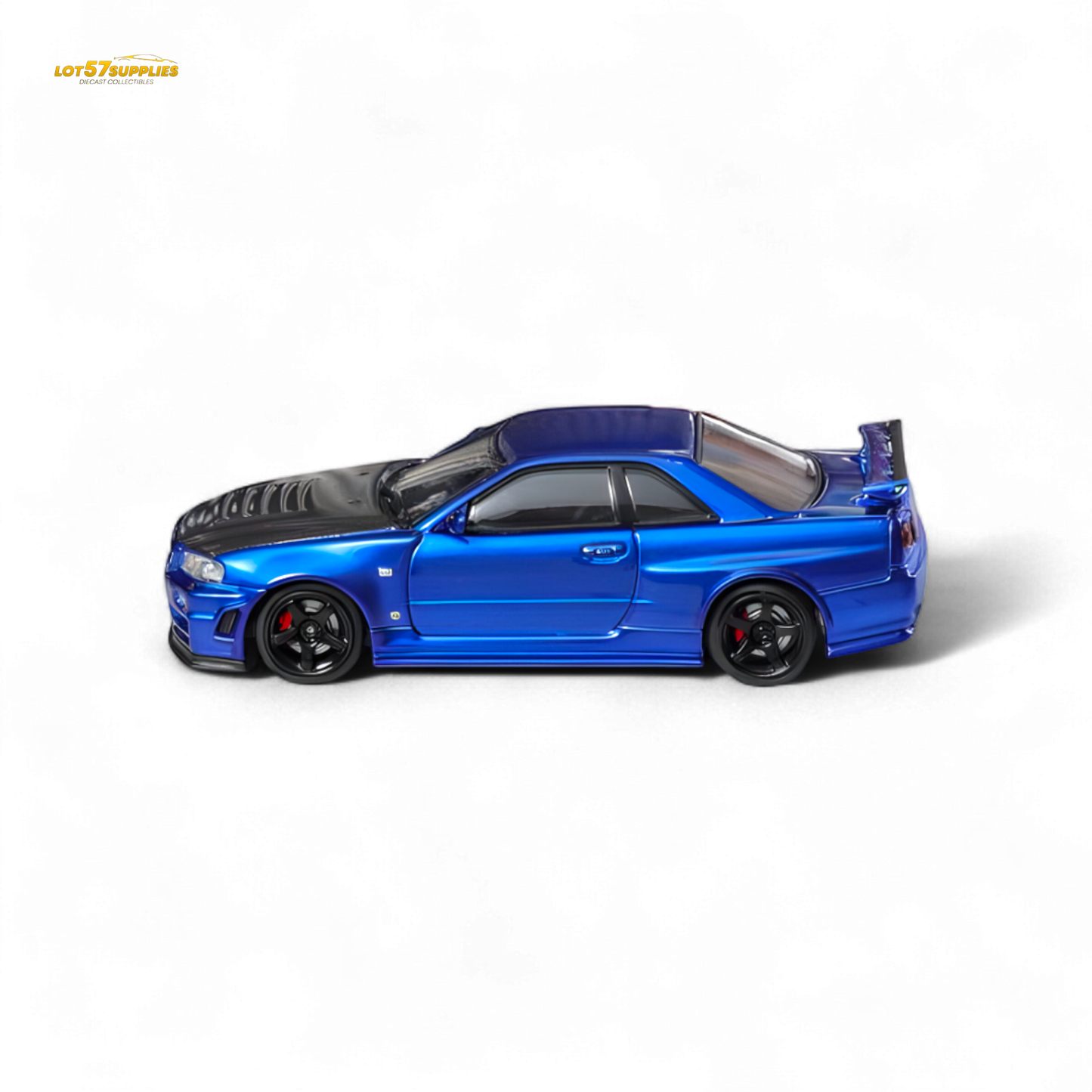 Fuji Skyline R34 GT-R Nismo Z-Tune Bayside Blue 1:64