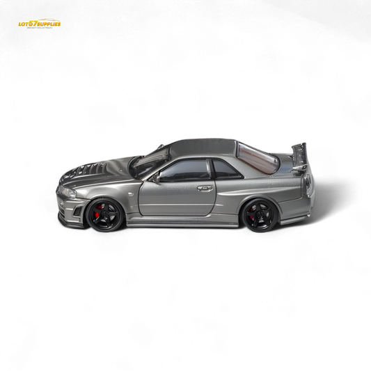 Fuji Skyline R34 GT-R Nismo Z-Tune Gun Grey 1:64