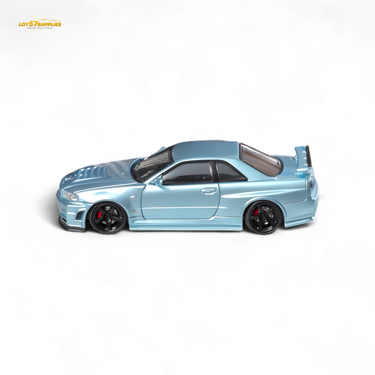 Fuji Skyline R34 GT-R Nismo Z-Tune Ice Blue 1:64