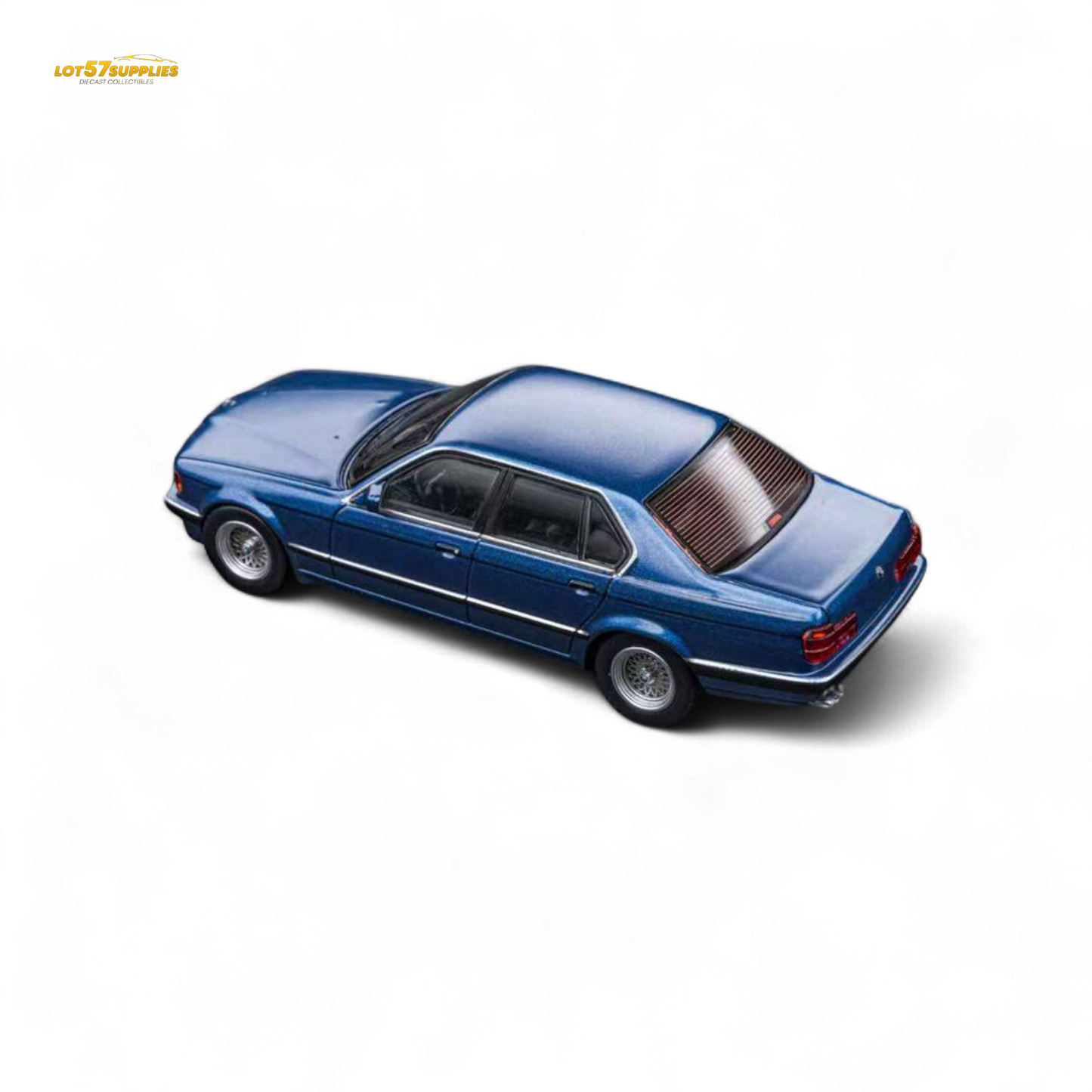 DCM BMW E32 7-Series Sedan Alpina Blue 1:64