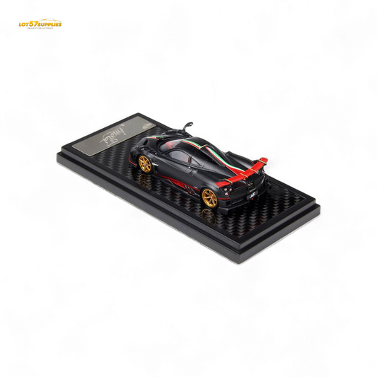 LCD Pagani Imola Matte Black Carbon Italian Stripe 1:64