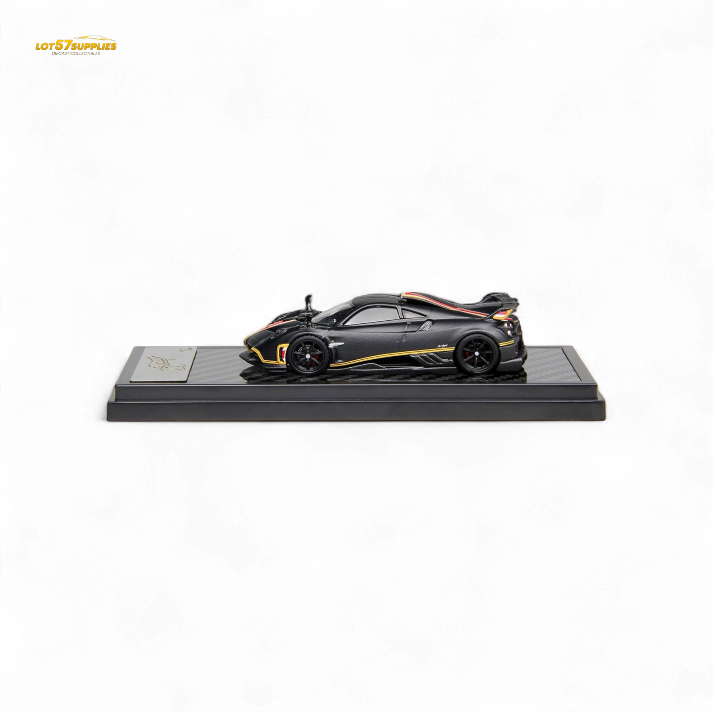 (Pre-Order) LCD Pagani Imola - Matte Black Carbon 1:64
