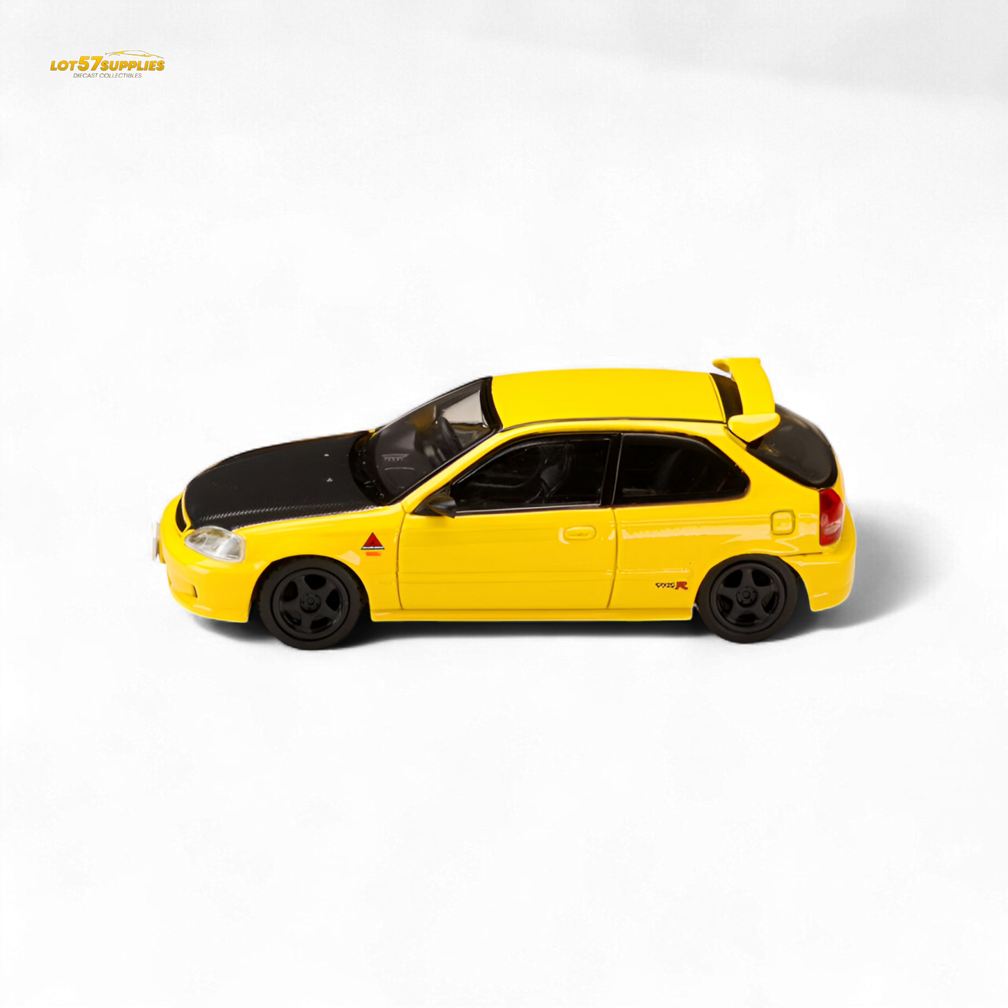 Hobby Japan Honda Civic EK9 Yellow 1:64
