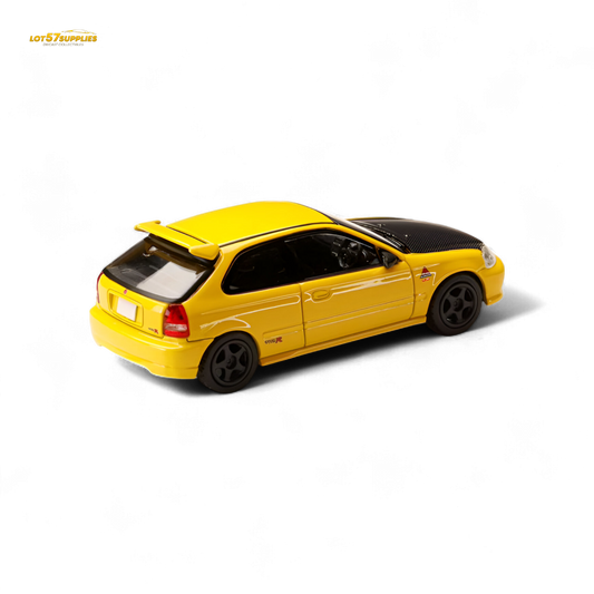 Hobby Japan Honda Civic EK9 Yellow 1:64