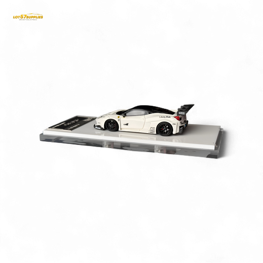 Flame Ferrari 458 GT LB Wide-Body - White 1:64 Resin