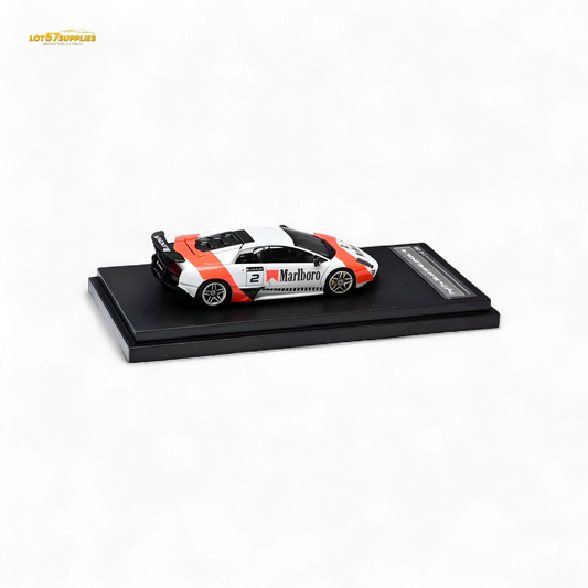 High Rev Model Murcielago LP670-4 SV Red & White Livery 1:64