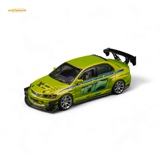 FindClassically Mitsubishi Lancer Evo 9 FNF Bryan Livery Green 1:64