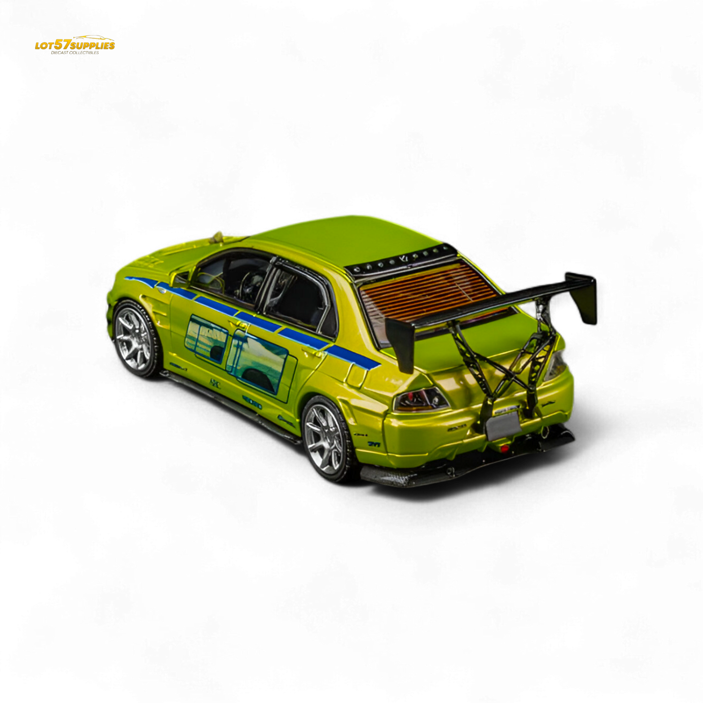 FindClassically Mitsubishi Lancer Evo 9 FNF Bryan Livery Green 1:64