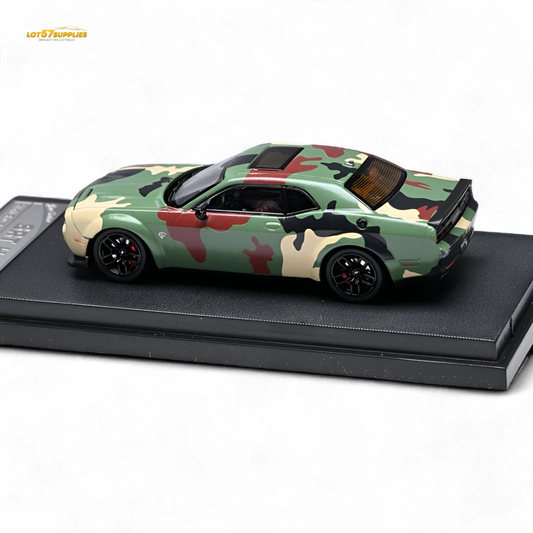 Stance Hunters Dodge Challenger SRT Hellcat Army Green 1:64