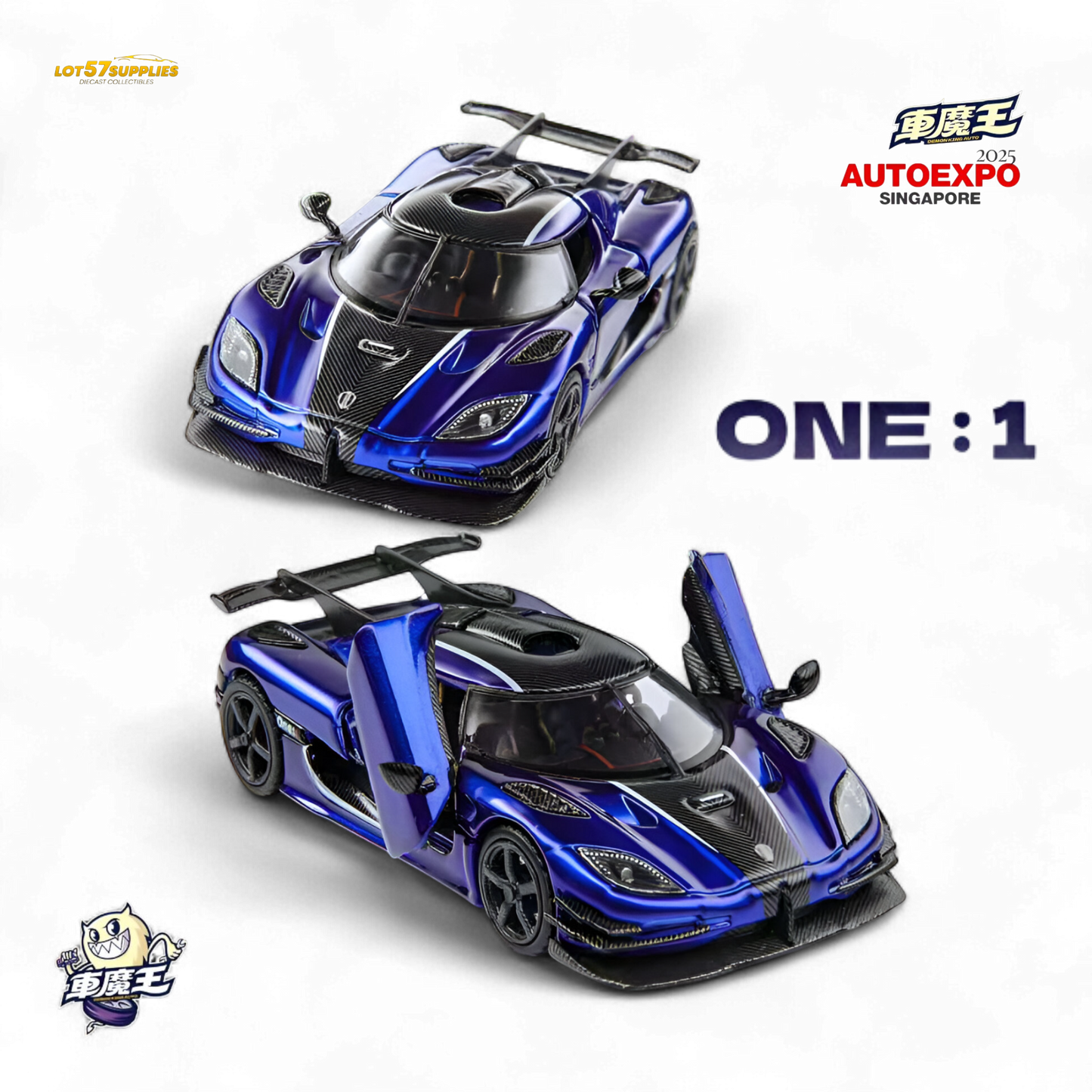 DEMON KING Agera ONE:1 Blue 1:64