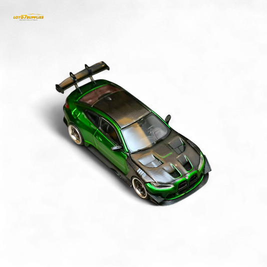 SW BMW M4 GTR Widebody Kit Gem Green 1:64