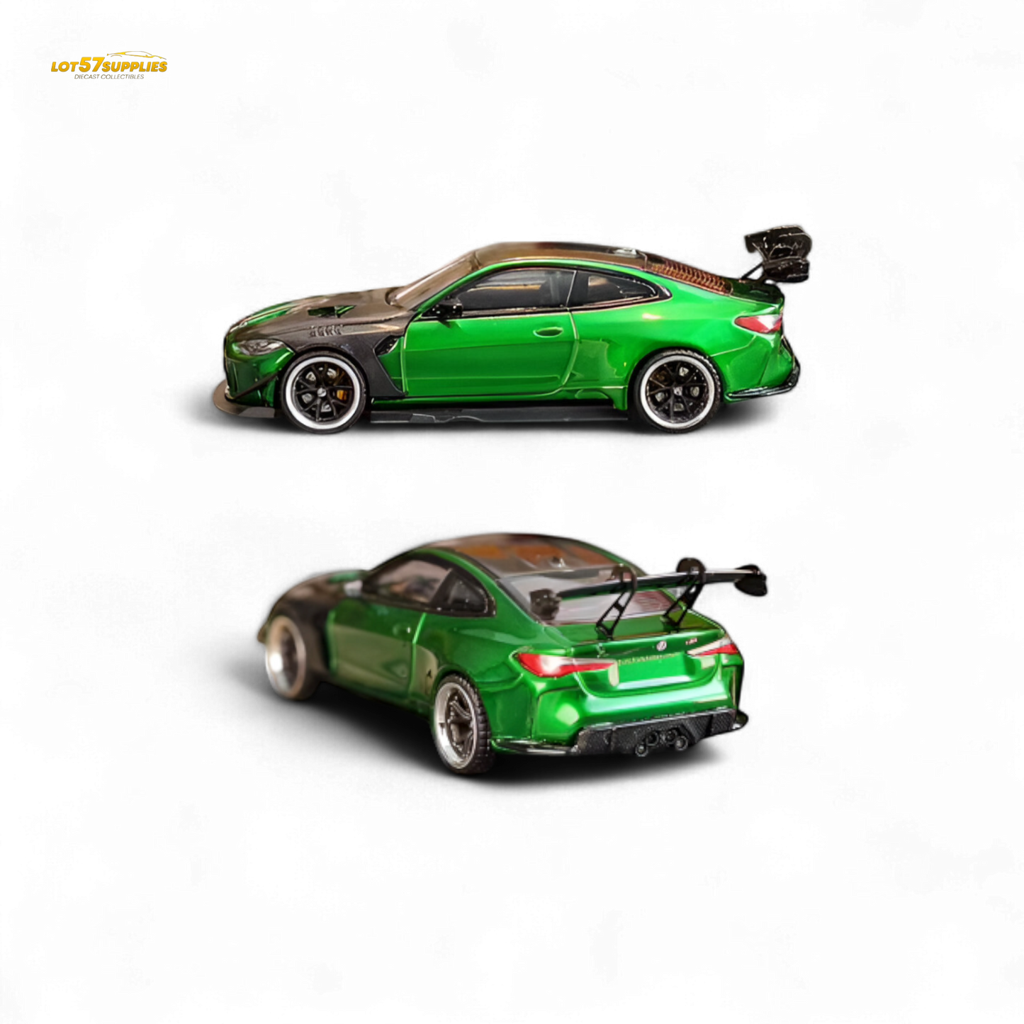 SW BMW M4 GTR Widebody Kit Gem Green 1:64