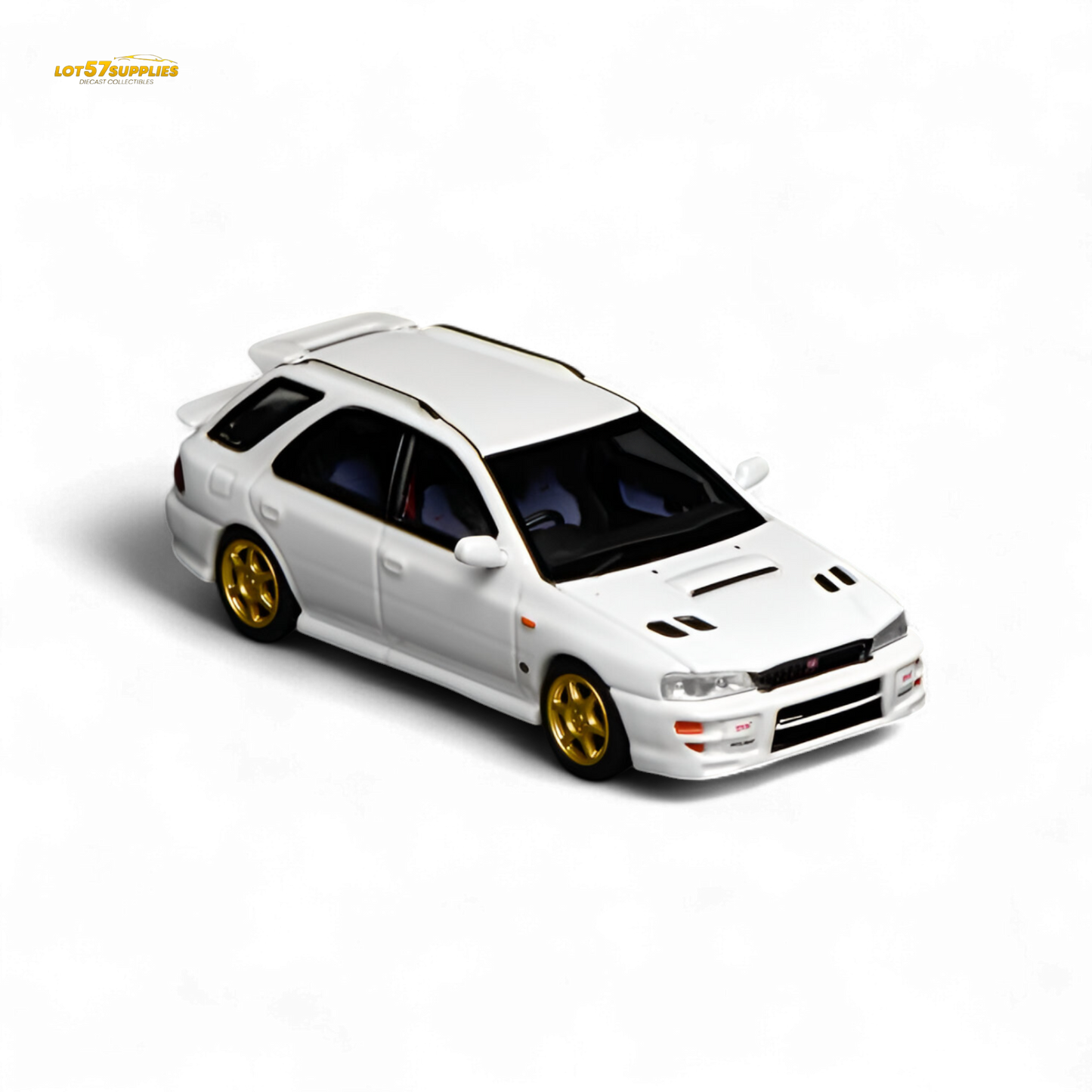 (Pre-Order) Motorhelix Subaru Impreza Wagon WRX STi Version VI - Pure White 1:64