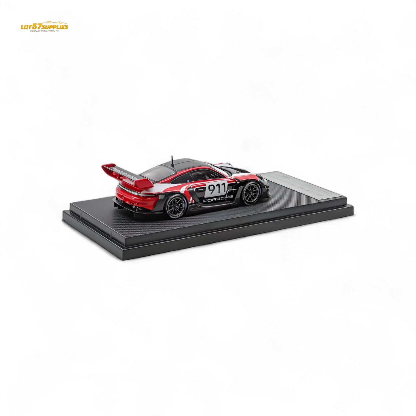 (Pre-Order) HKM Porsche 911 GT3 R Rennsport Red-White 1:64