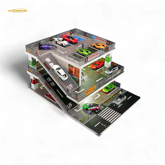 Shou Cang Jia Japanese Ramp Parking Lot Dark Green 73449B 1:64