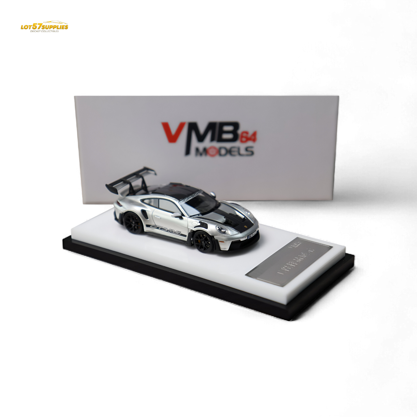 VMB Porsche 992 GT3 RS GT Silver 1:64