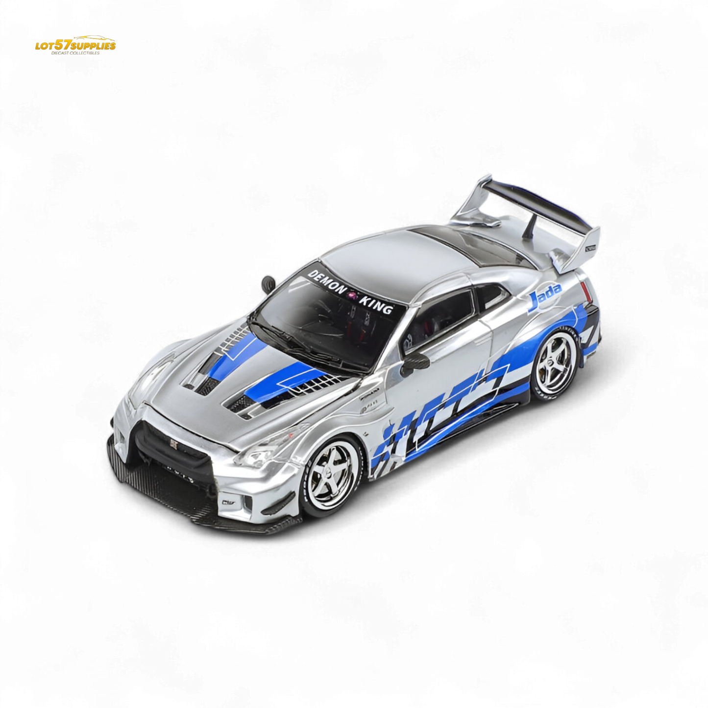 (Pre-Order) Demon King Auto GTR35 RR - Metal Blueberry Livery 1:64