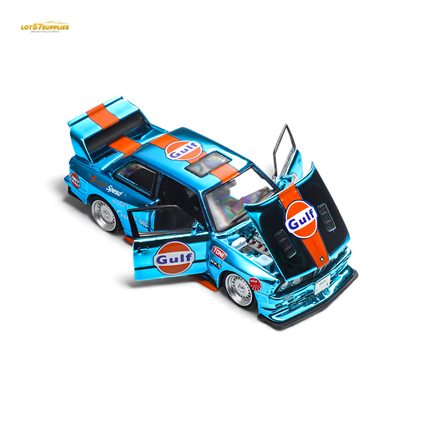 DEMON KING Auto BMW E30 Gulf 1:64