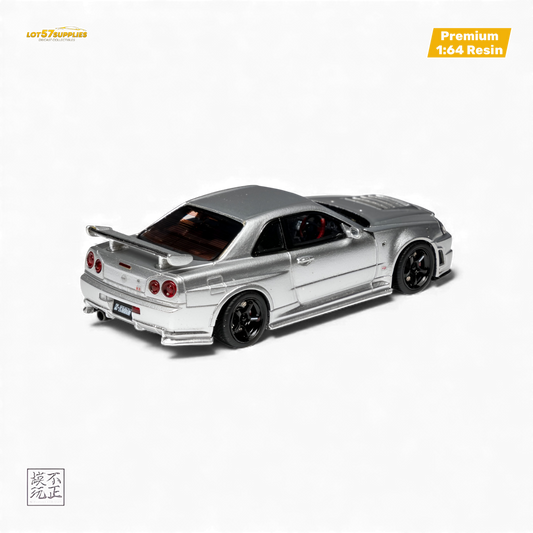 Cars' Lounge Nissan Skyline GT-R R34 NISMO Z-TUNE Silver 1:64