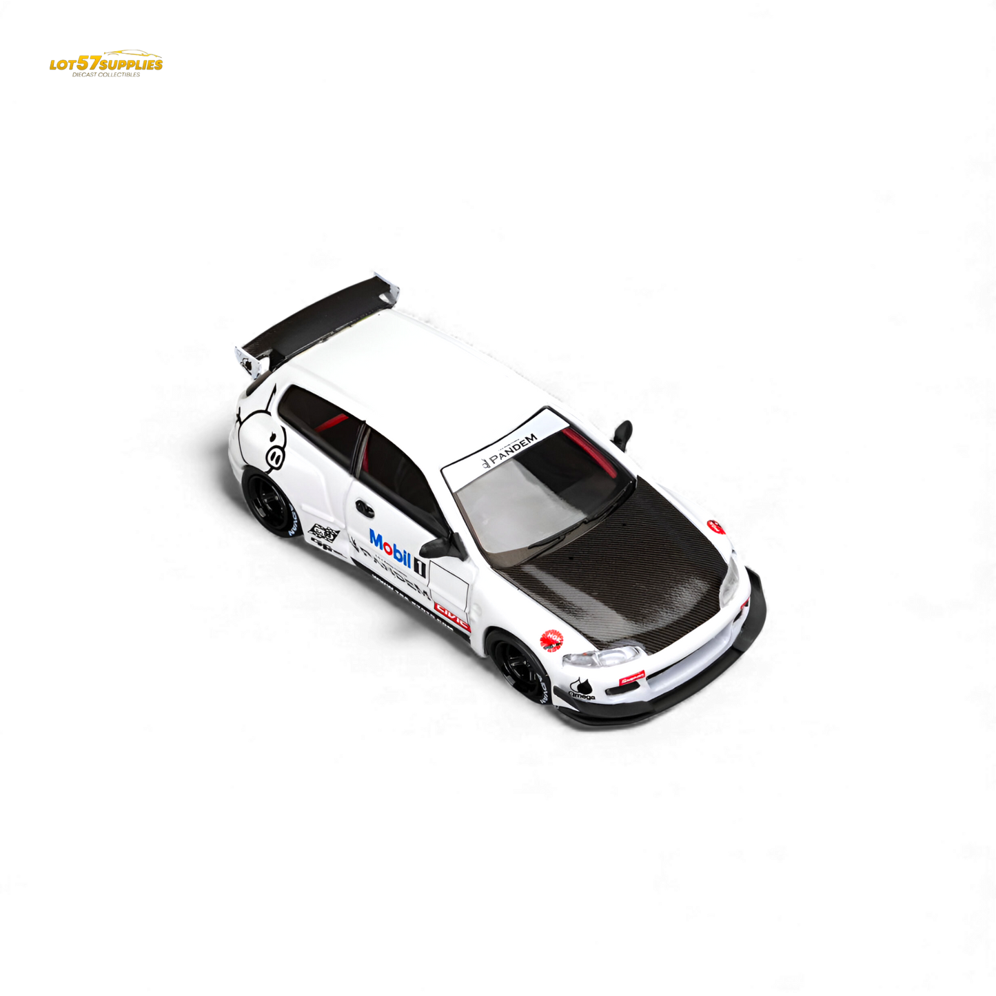 ET Model Honda Civic EG6 Mobil 1 Livery 1:64