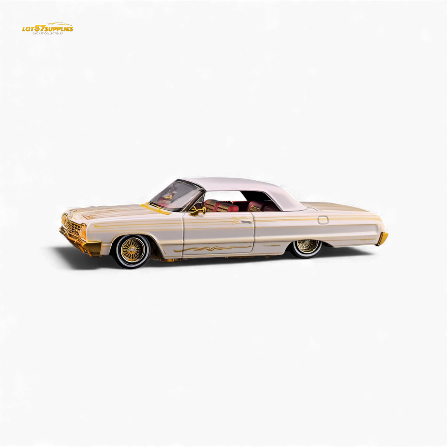 (Pre-Order) Fine Works64 Chevrolet Impala - Metallic Platinum Luxury - 1:64