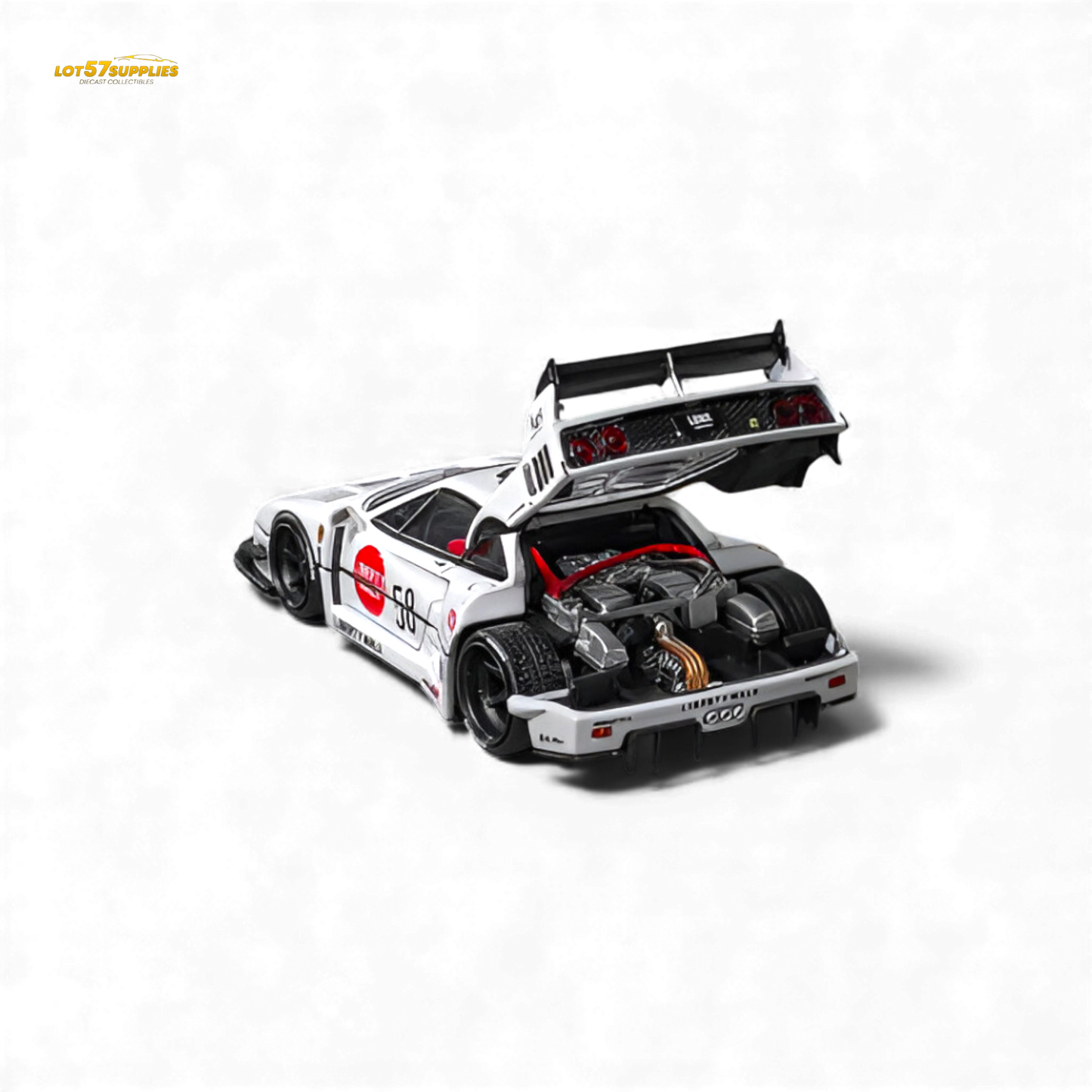 (Pre-Order) Star Models Ferrari F40 LB-Works - White Collet 58# 1:64